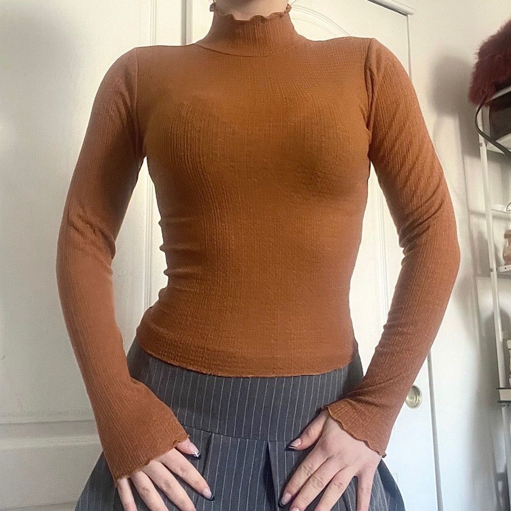 Orange Turtleneck from Ten Sixty Sherman
